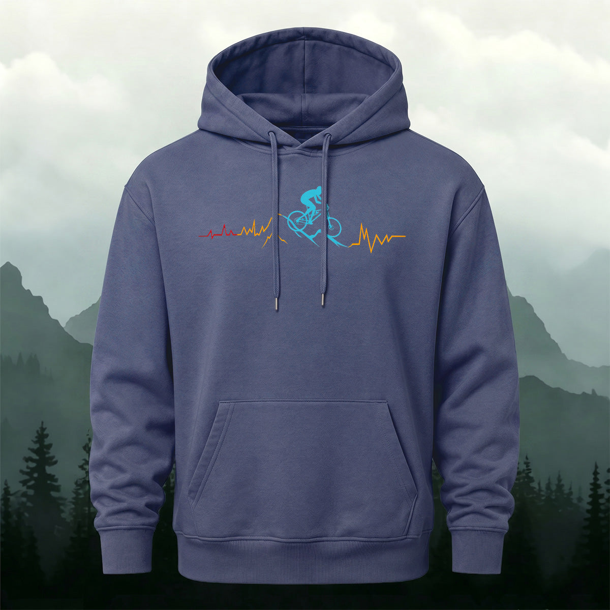 Cotton Made Cycling Heartbeat Hoodie