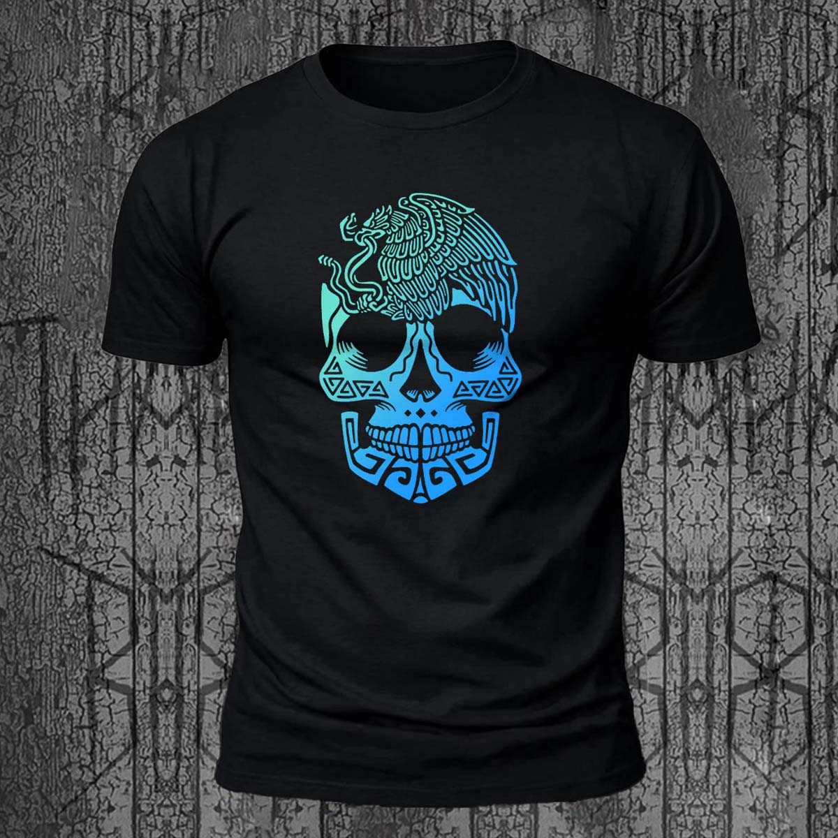 Cool Skull-Print Casual 100% Cotton T-Shirt