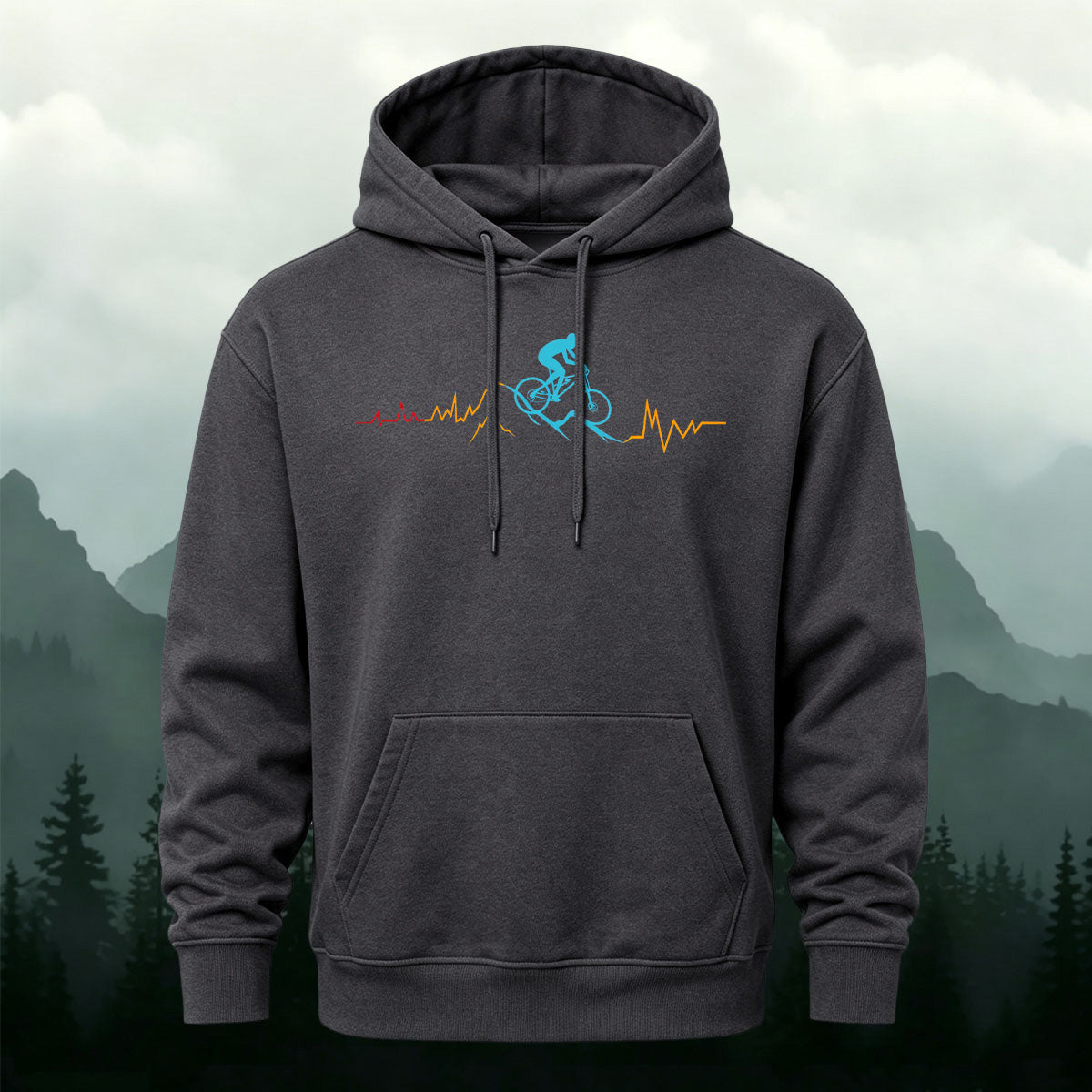 Cotton Made Cycling Heartbeat Hoodie