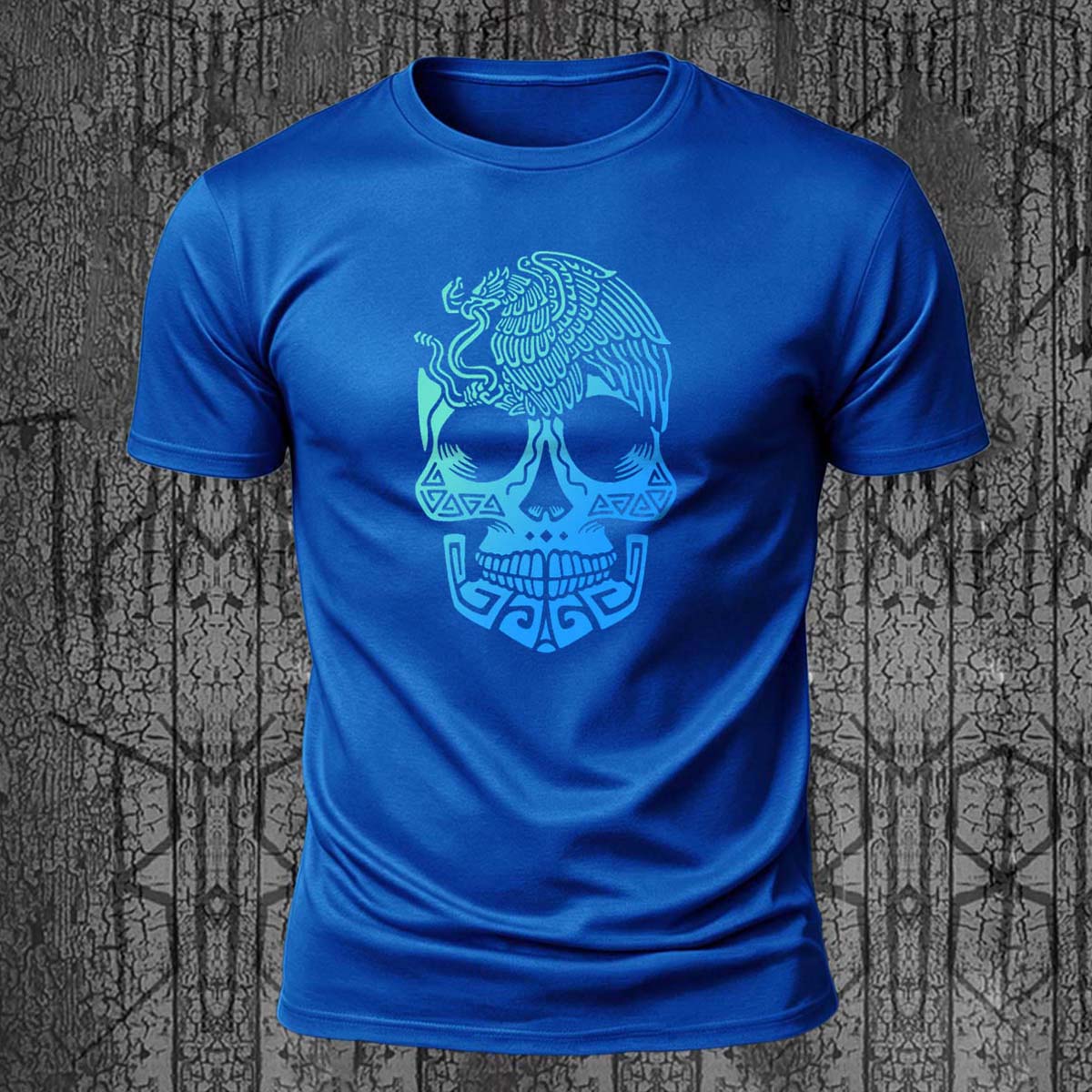 Cool Skull-Print Casual 100% Cotton T-Shirt