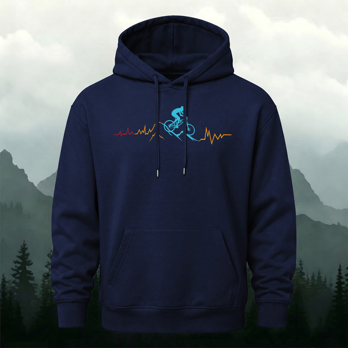 Cotton Made Cycling Heartbeat Hoodie