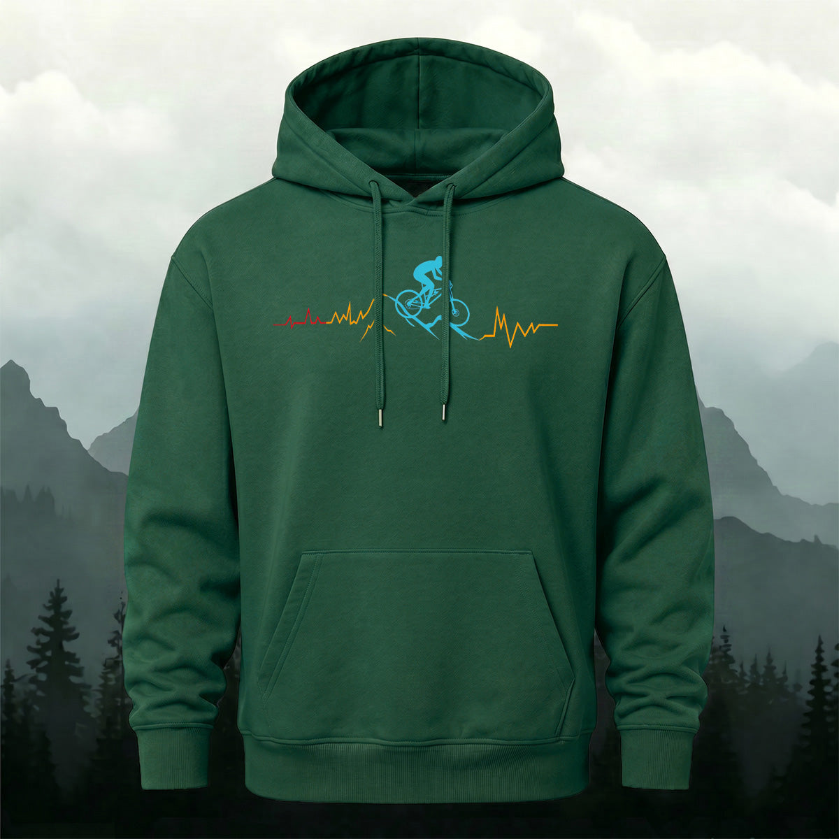 Cotton Made Cycling Heartbeat Hoodie