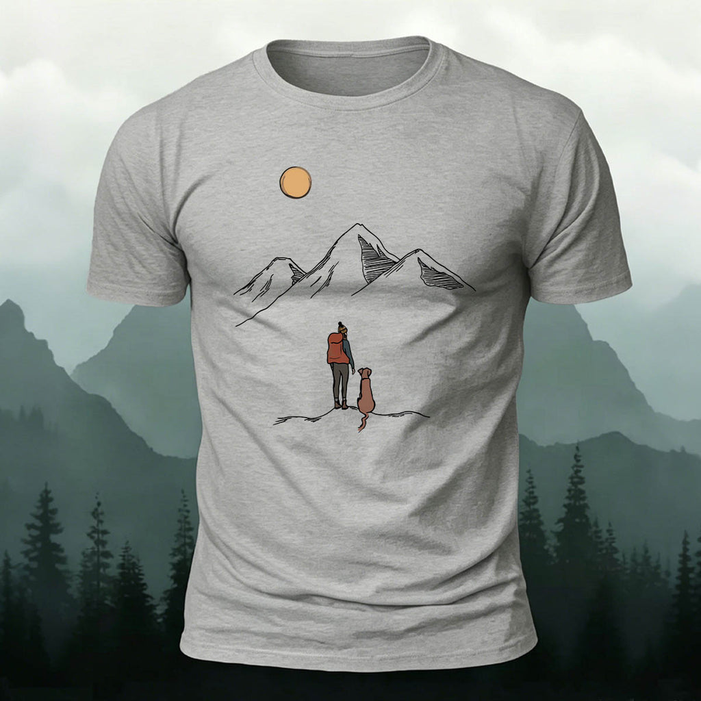 Hiking Buddy Printed Casual Soft Cotton T-Shirt