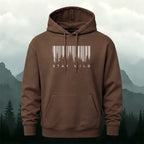 Cotton Made Creative Barcode Print Hoodie