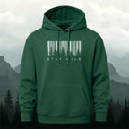 Cotton Made Creative Barcode Print Hoodie