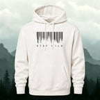 Cotton Made Creative Barcode Print Hoodie