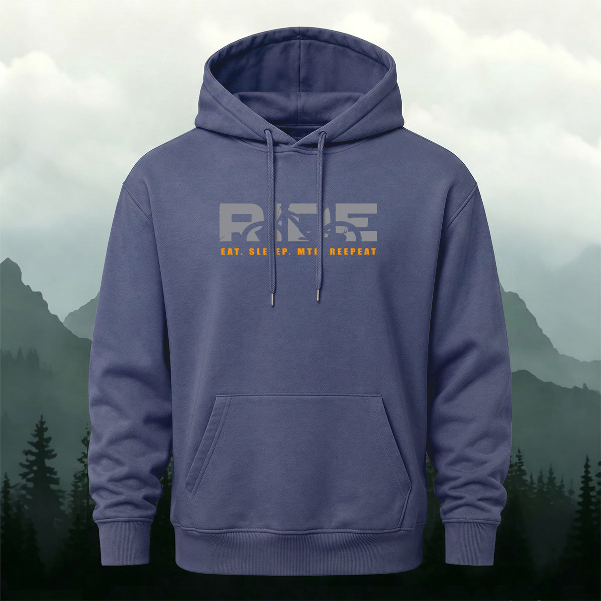 Cotton Made Creative Ride Letter Print Hoodie