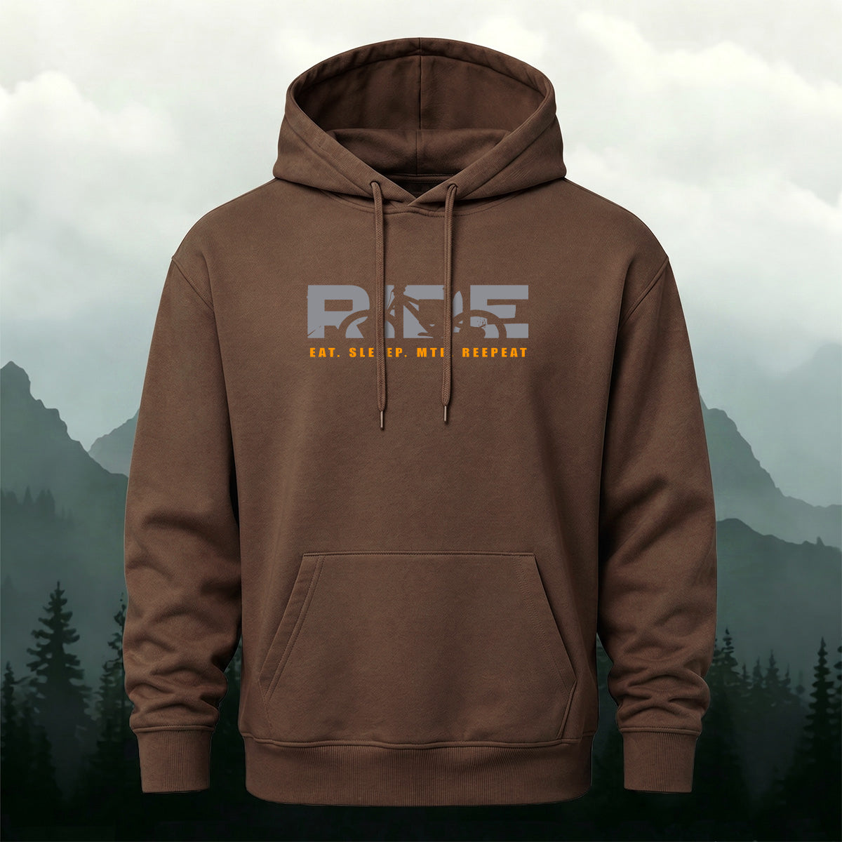 Cotton Made Creative Ride Letter Print Hoodie