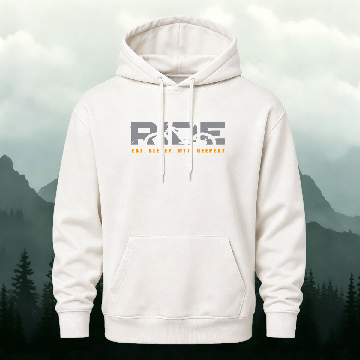 Cotton Made Creative Ride Letter Print Hoodie