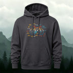 Cotton Made Creative Colorful Bicycle Print Hoodie