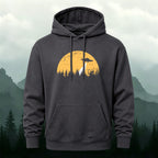 Cotton Made Alien Spaceship Print Hoodie