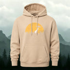 Cotton Made Alien Spaceship Print Hoodie