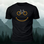 Fun Bicycle Print Casual Soft Cotton T-Shirt