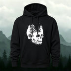 Cotton Made Dark Skull Print Hoodie