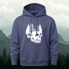 Cotton Made Dark Skull Print Hoodie
