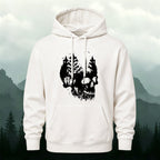 Cotton Made Dark Skull Print Hoodie