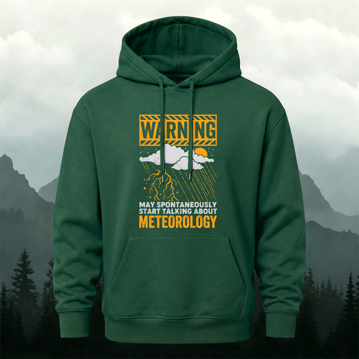 Cotton Made Meteorology Print Hoodie