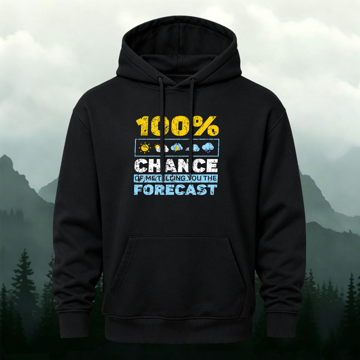 Cotton Made Meteorology Print Hoodie