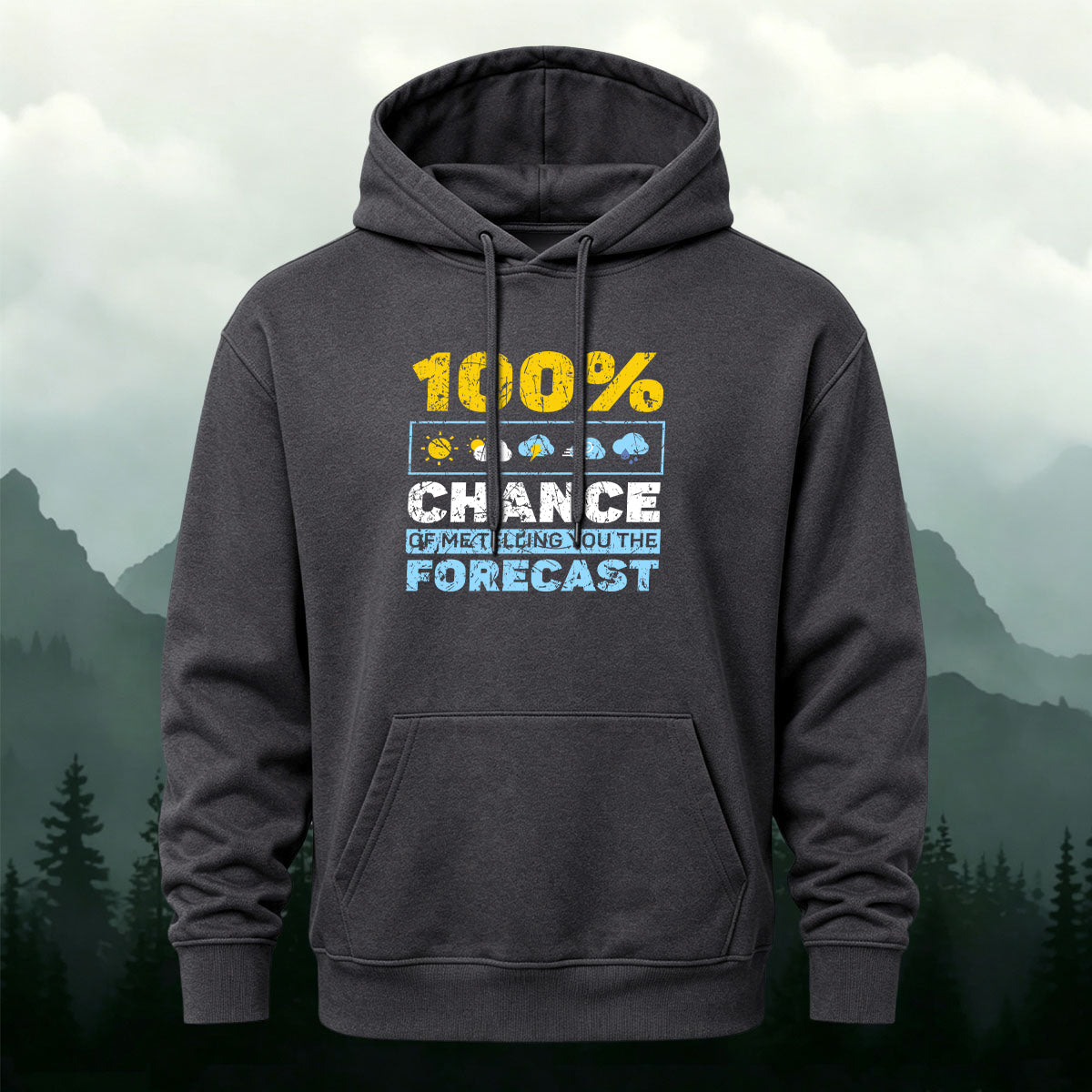 Cotton Made Meteorology Print Hoodie