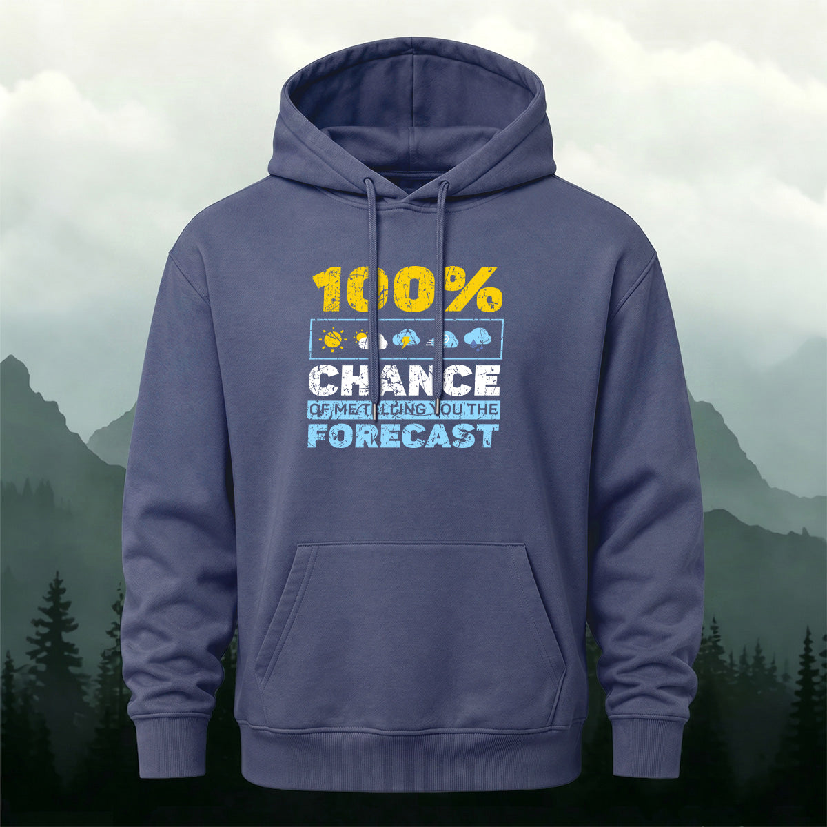 Cotton Made Meteorology Print Hoodie
