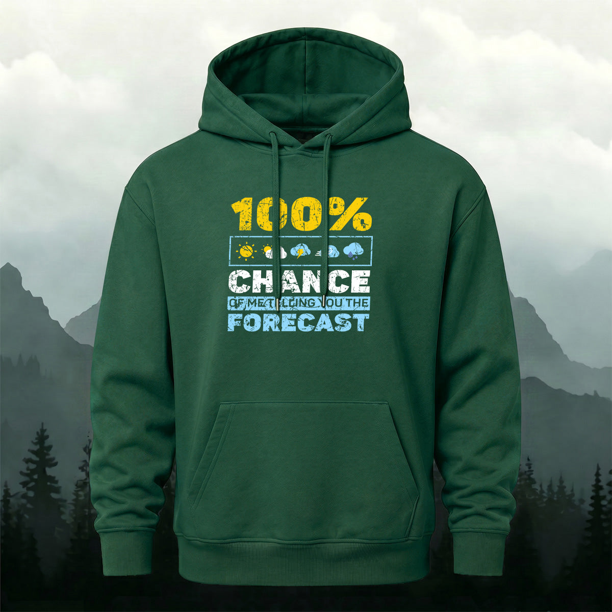 Cotton Made Meteorology Print Hoodie