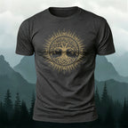 Celtic Tree of Life Print Casual Cotton T-Shirt