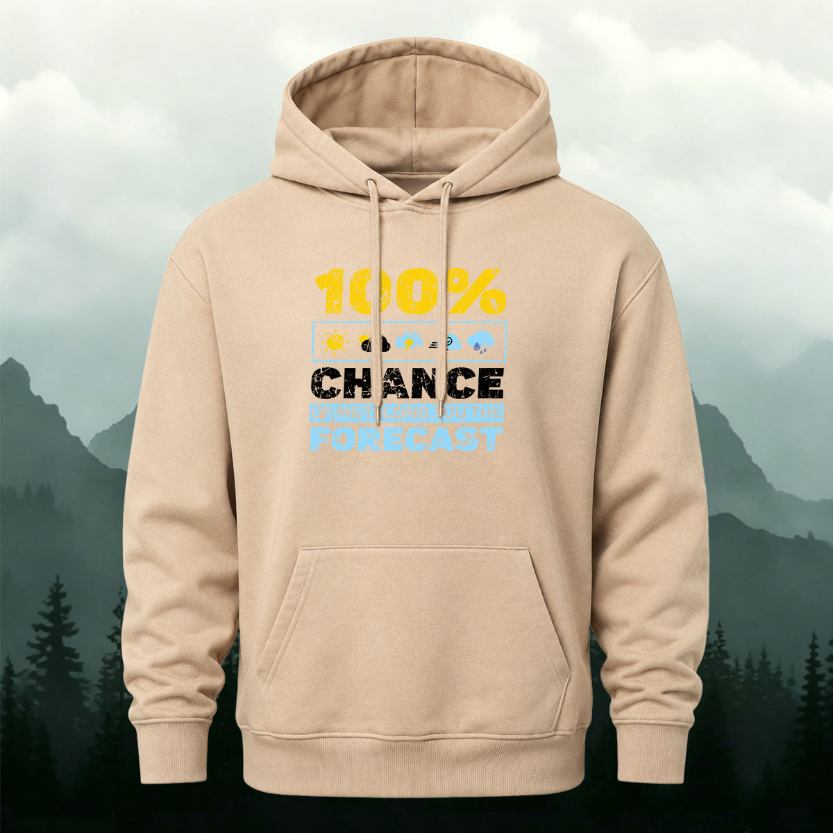 Cotton Made Meteorology Print Hoodie