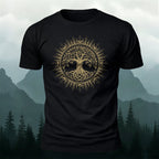 Celtic Tree of Life Print Casual Cotton T-Shirt