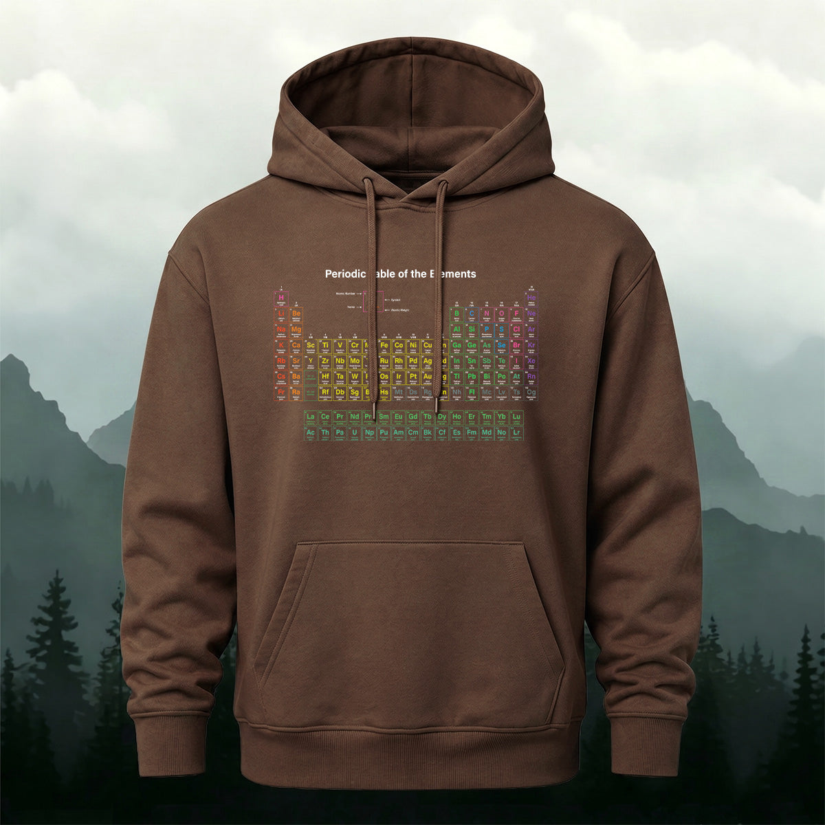 Cotton Made Periodic Table of Elements Hoodie