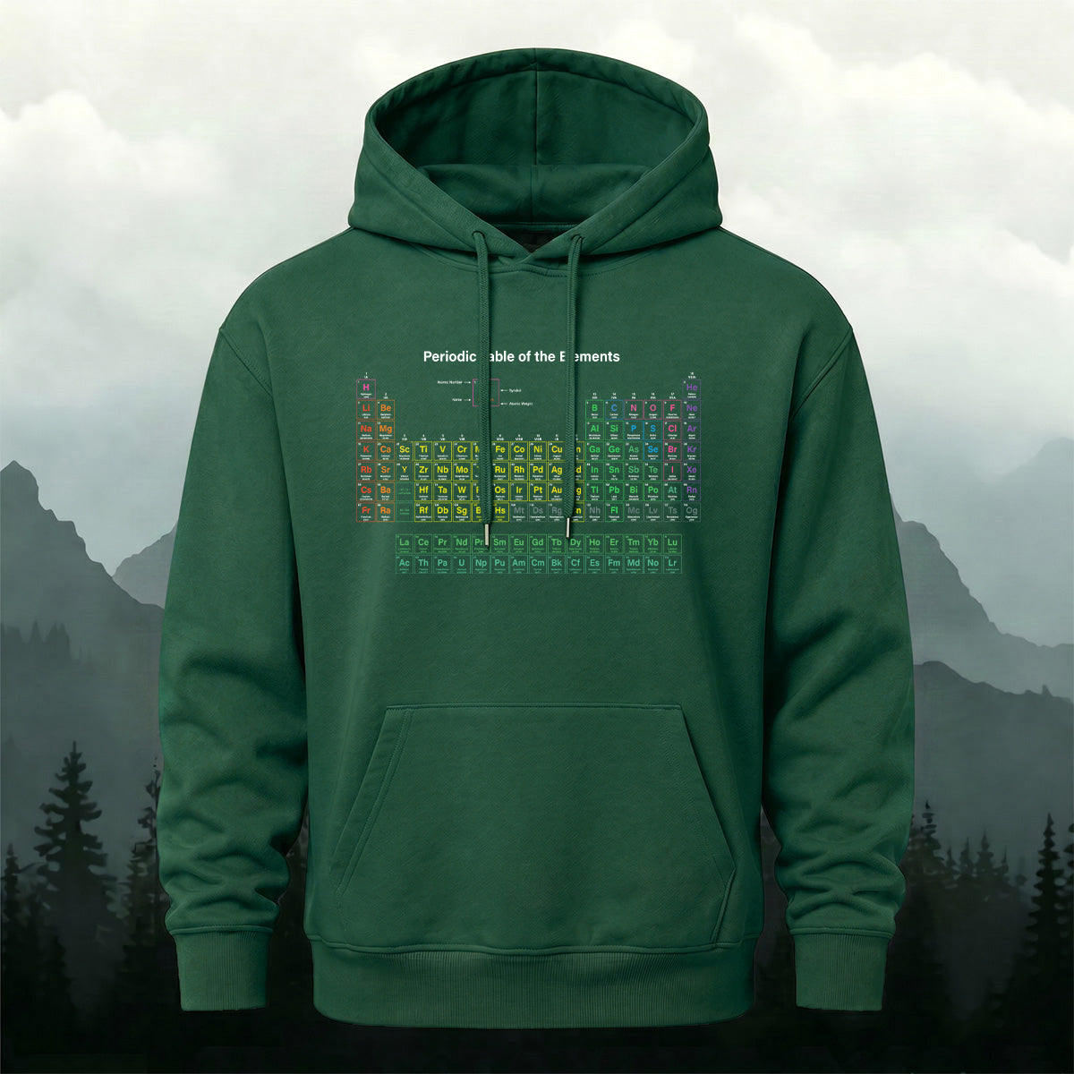 Cotton Made Periodic Table of Elements Hoodie