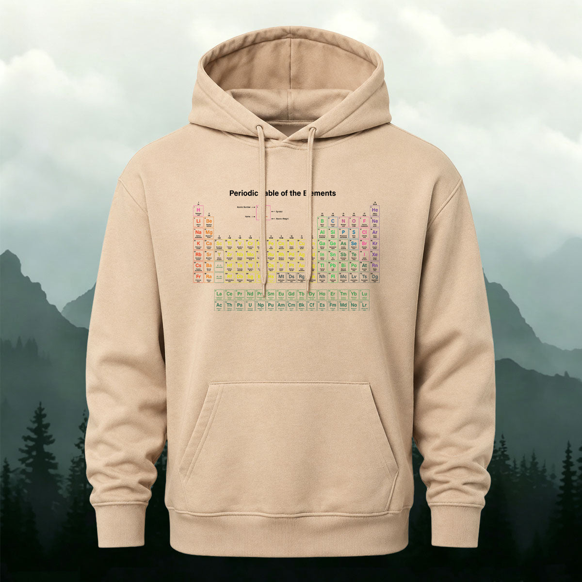 Cotton Made Periodic Table of Elements Hoodie