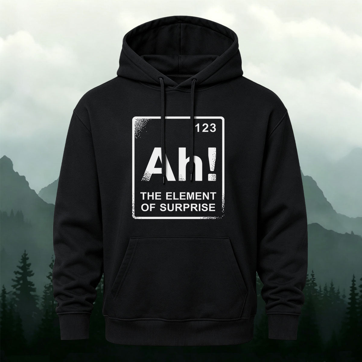 Cotton Made The Element Of Surprise Print Hoodie
