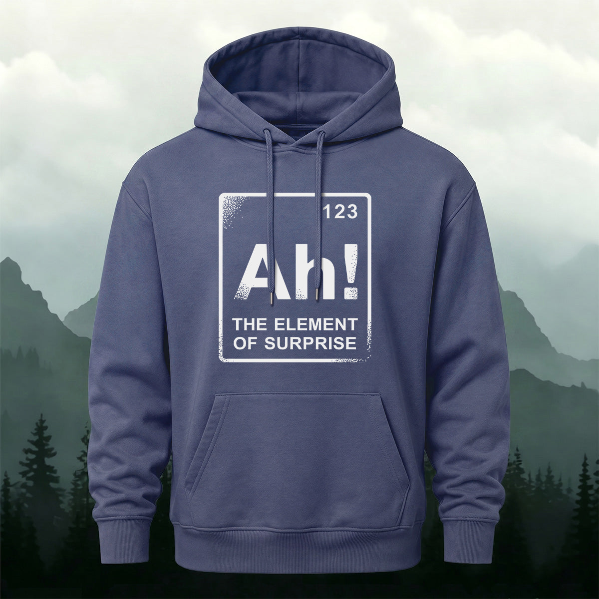 Cotton Made The Element Of Surprise Print Hoodie