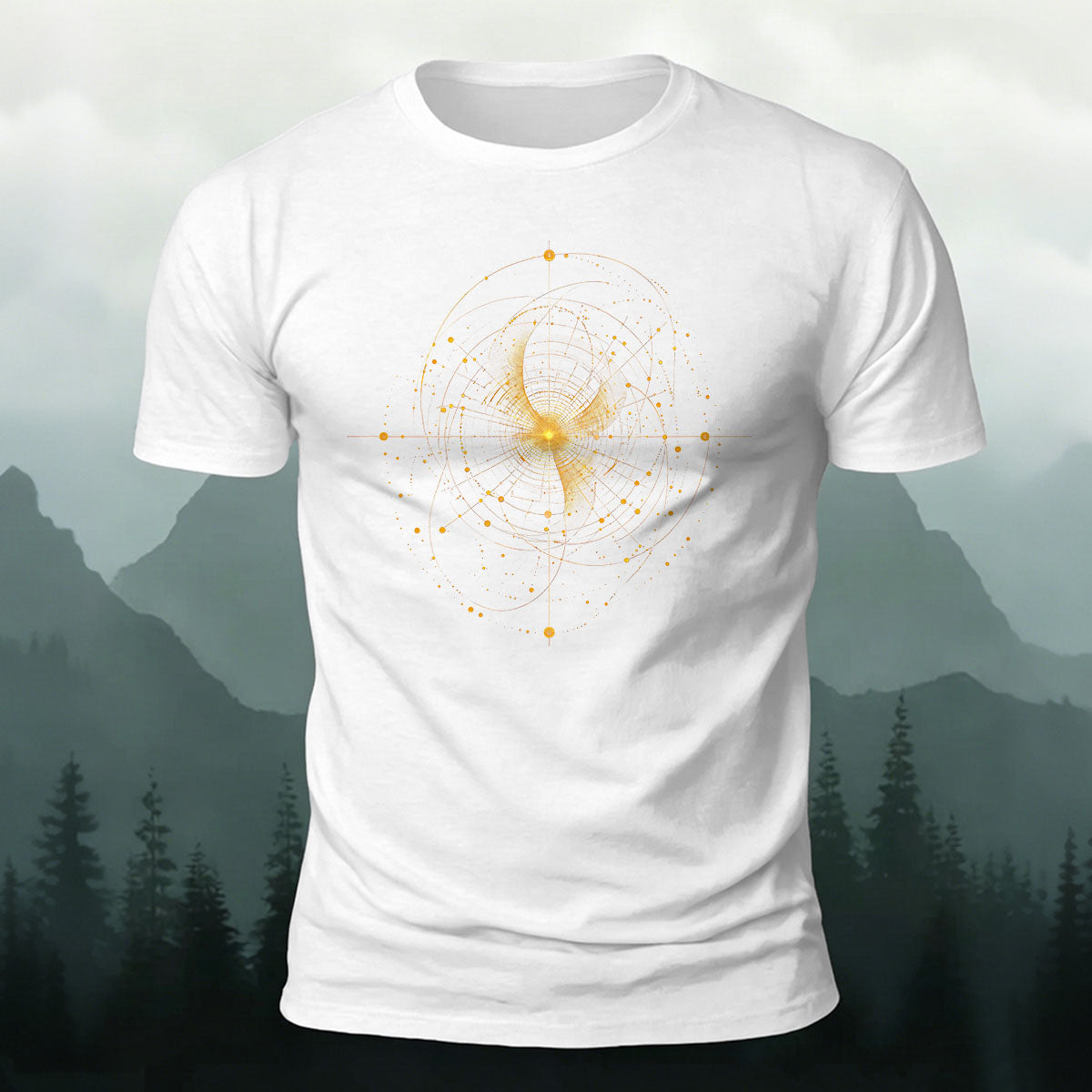 Mysticism Star Chart Casual Cotton T-Shirt