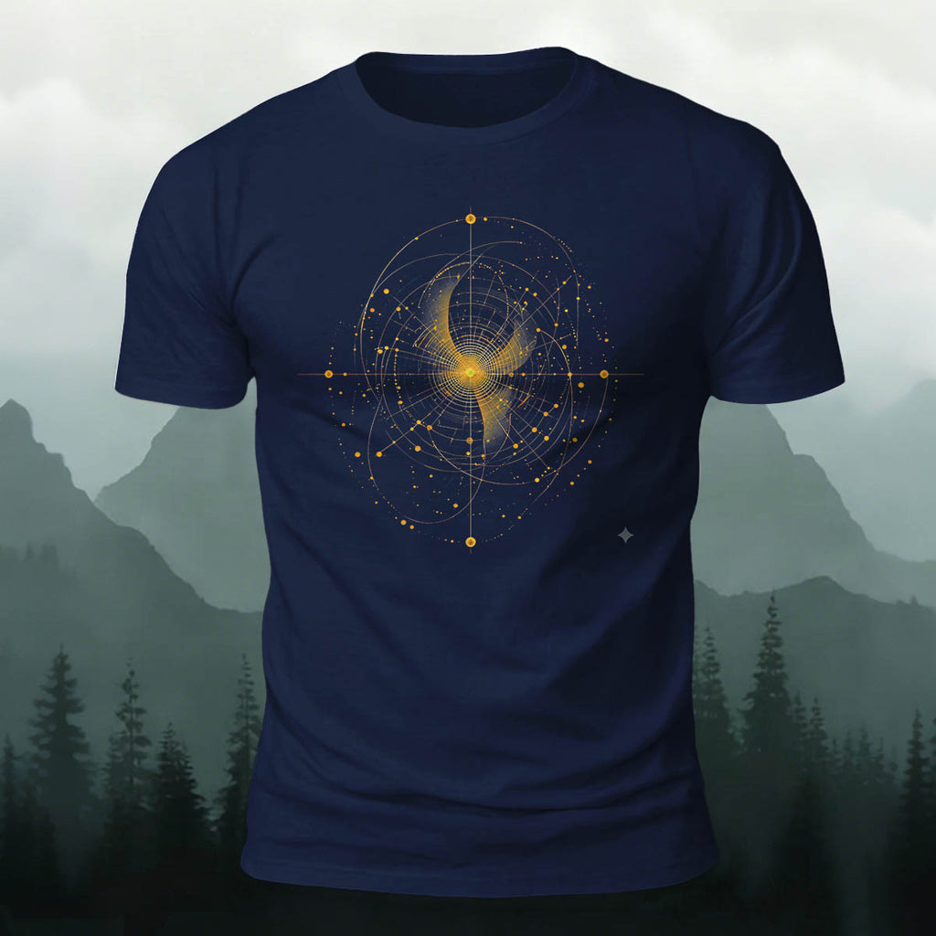 Mysticism Star Chart Casual Cotton T-Shirt