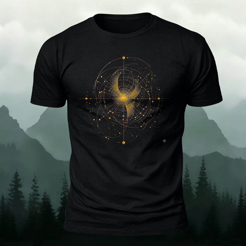 Mysticism Star Chart Casual Cotton T-Shirt