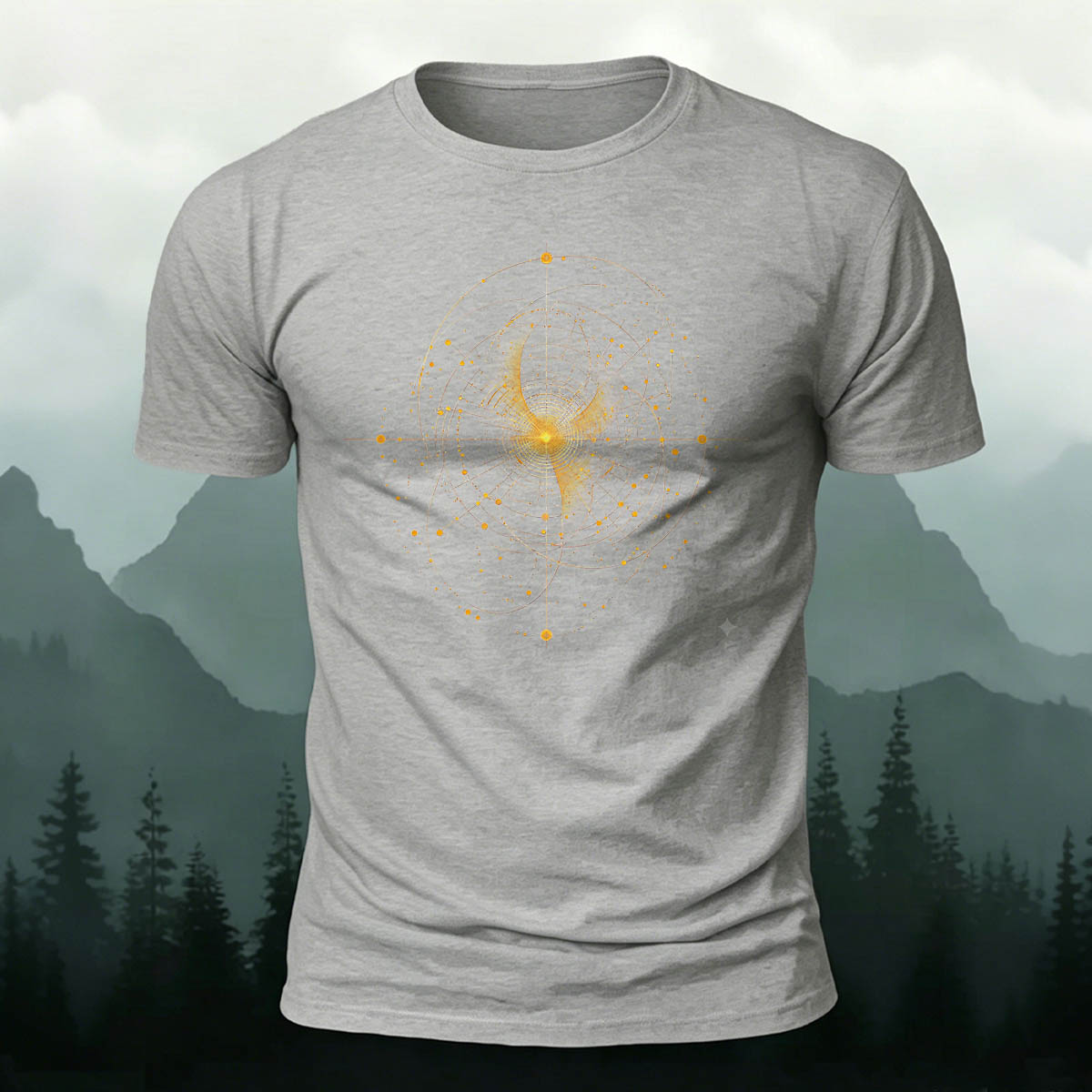Mysticism Star Chart Casual Cotton T-Shirt