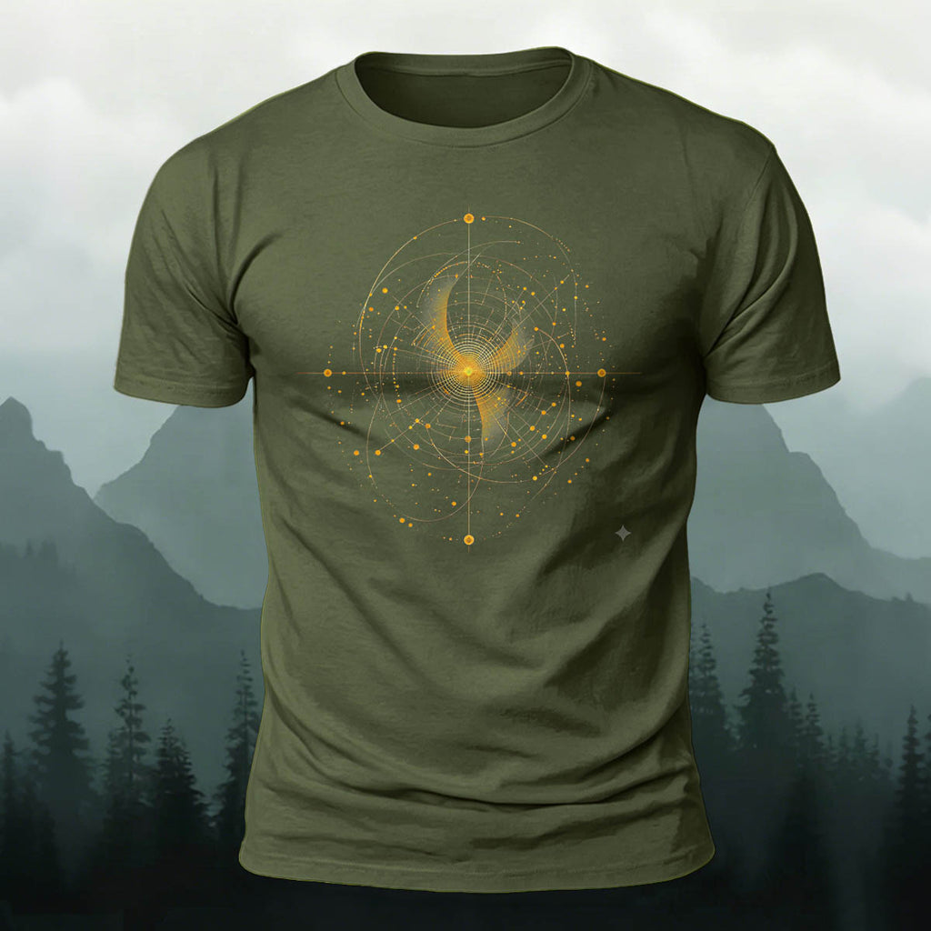 Mysticism Star Chart Casual Cotton T-Shirt