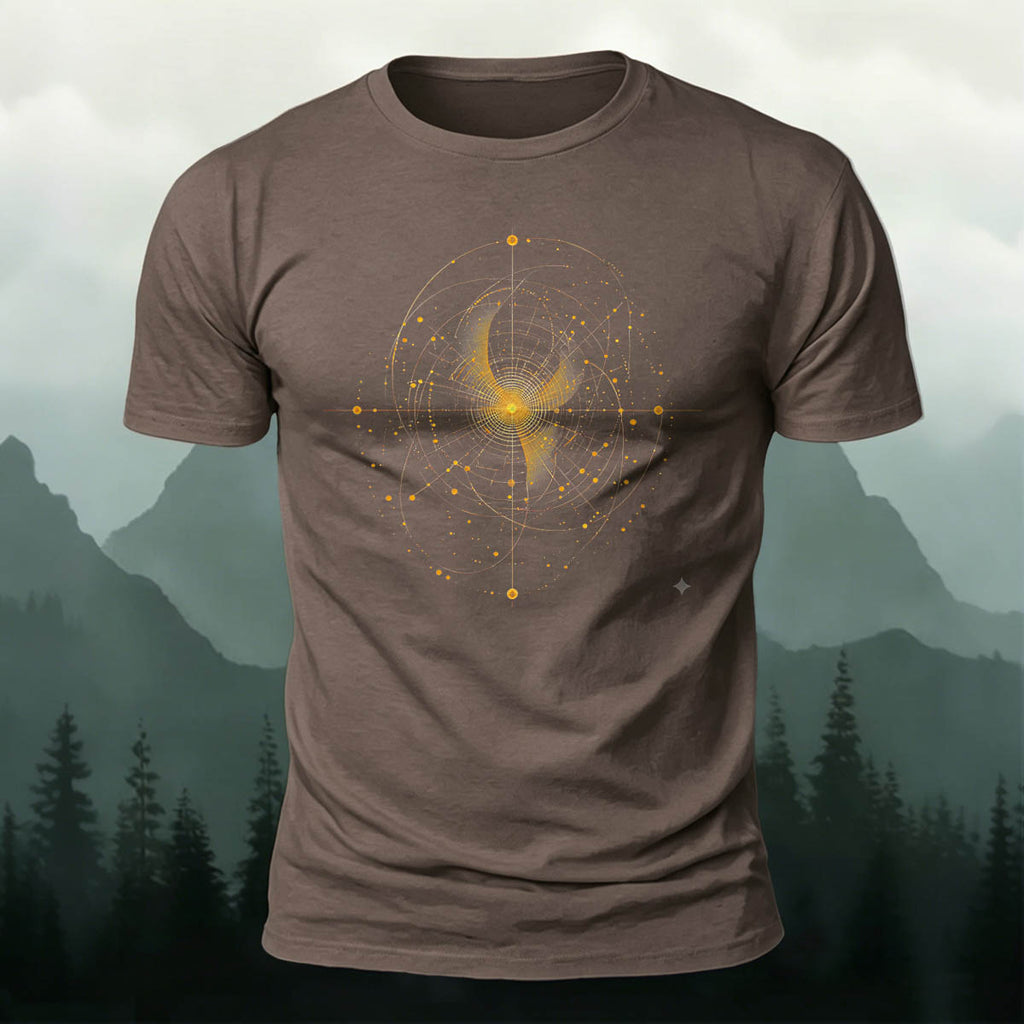 Mysticism Star Chart Casual Cotton T-Shirt