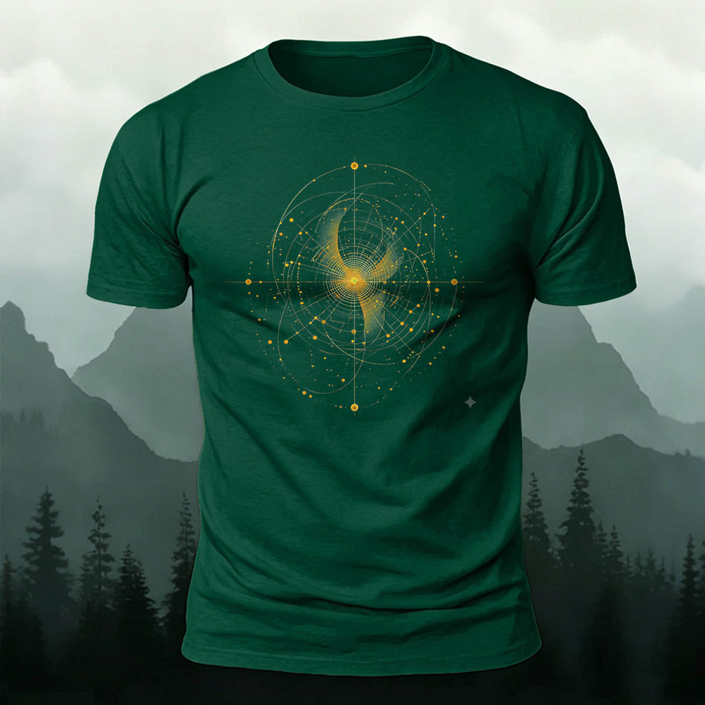 Mysticism Star Chart Casual Cotton T-Shirt