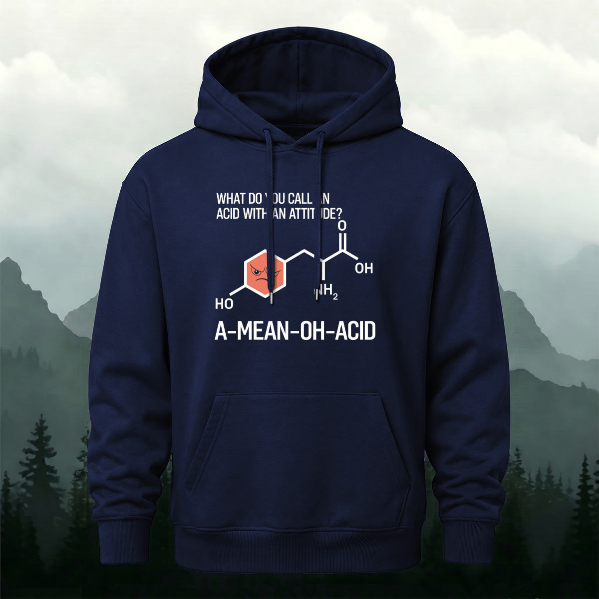 Cotton Made Humorous Science Memes Printed Hoodie