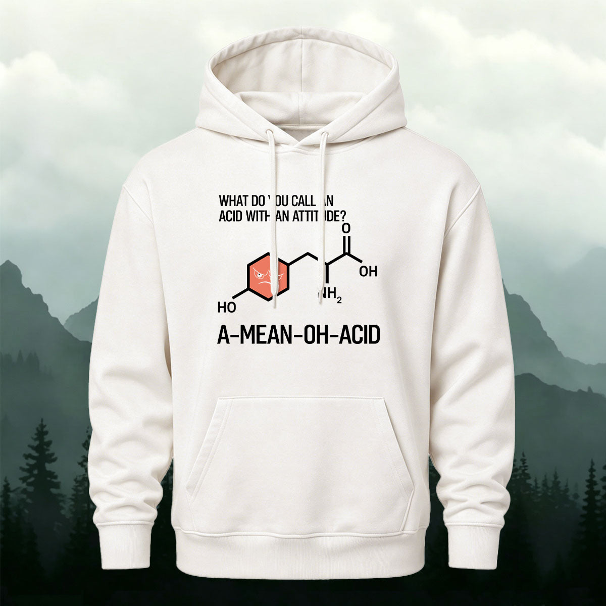Cotton Made Humorous Science Memes Printed Hoodie