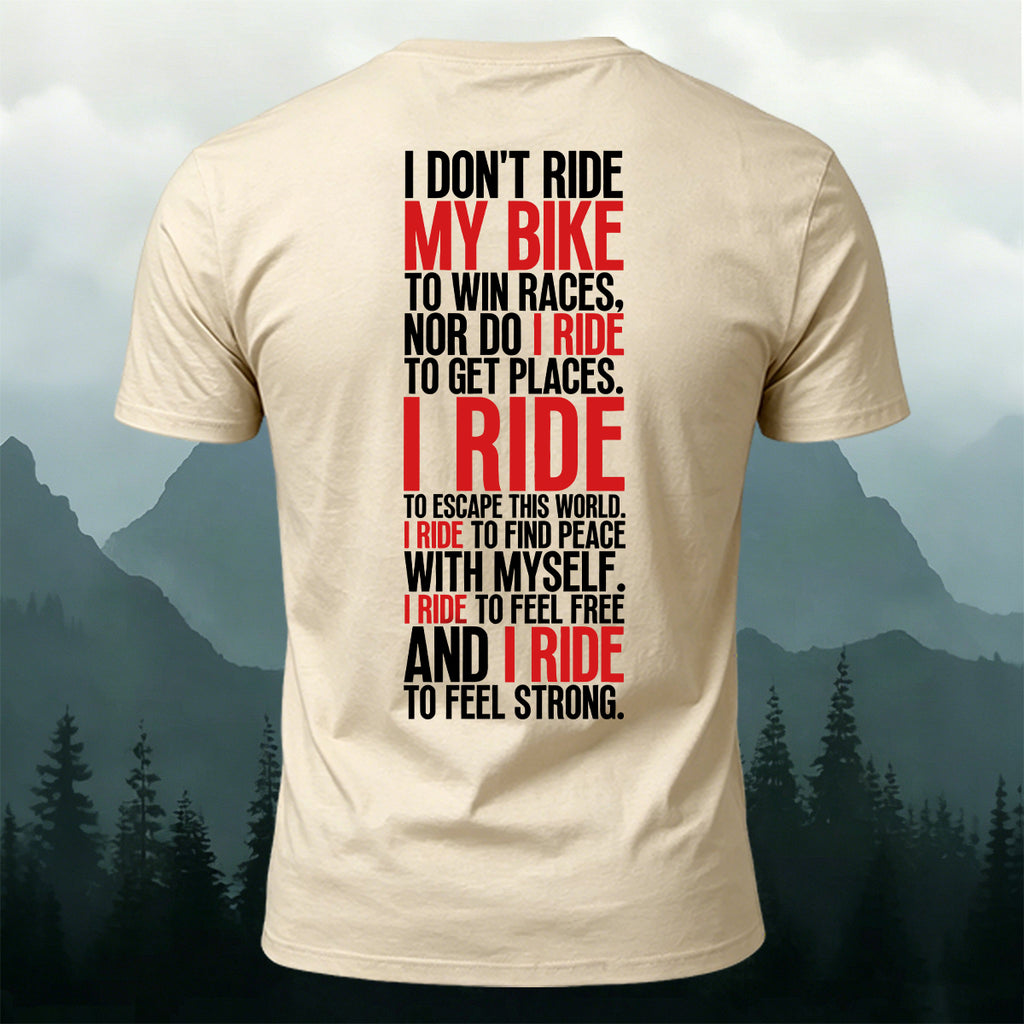 Cycling Spirit Printed Casual Cotton T-Shirt