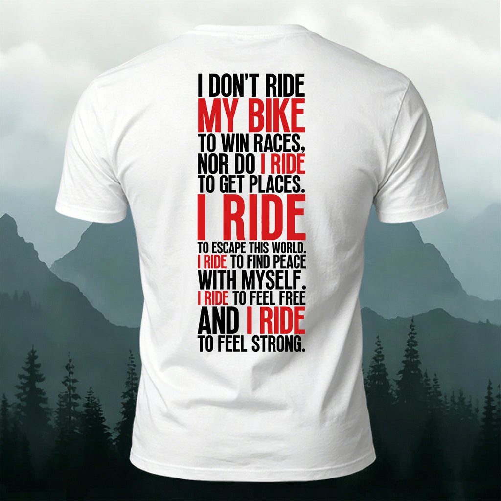 Cycling Spirit Printed Casual Cotton T-Shirt
