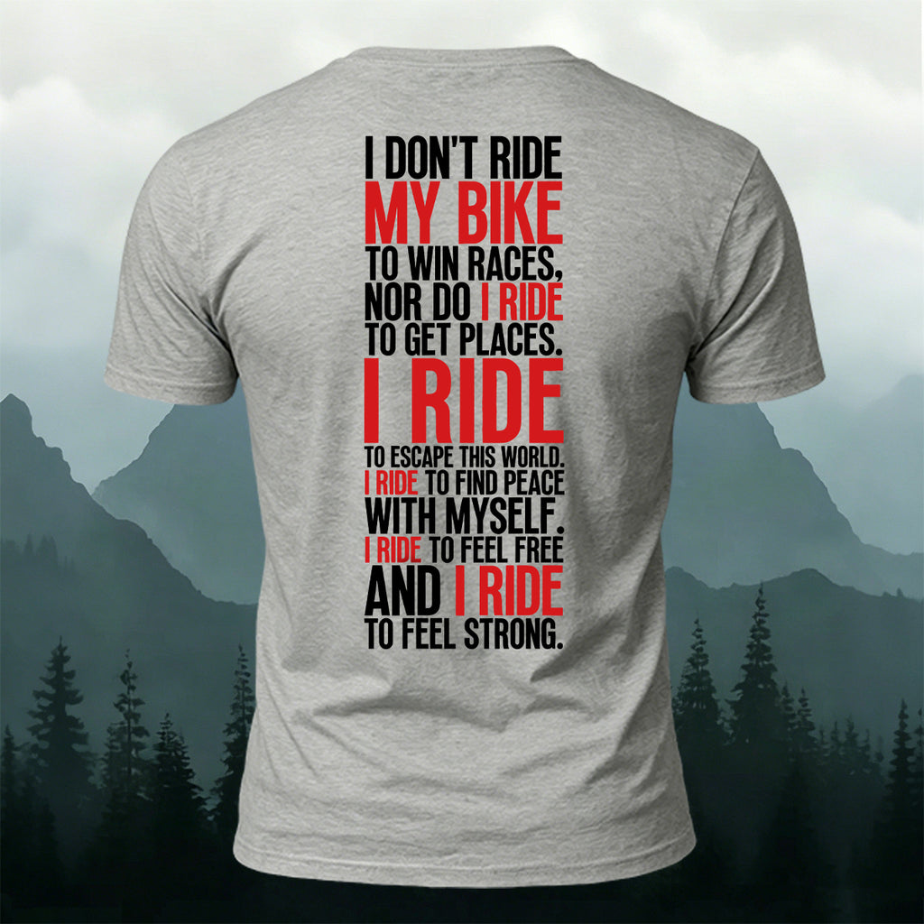 Cycling Spirit Printed Casual Cotton T-Shirt