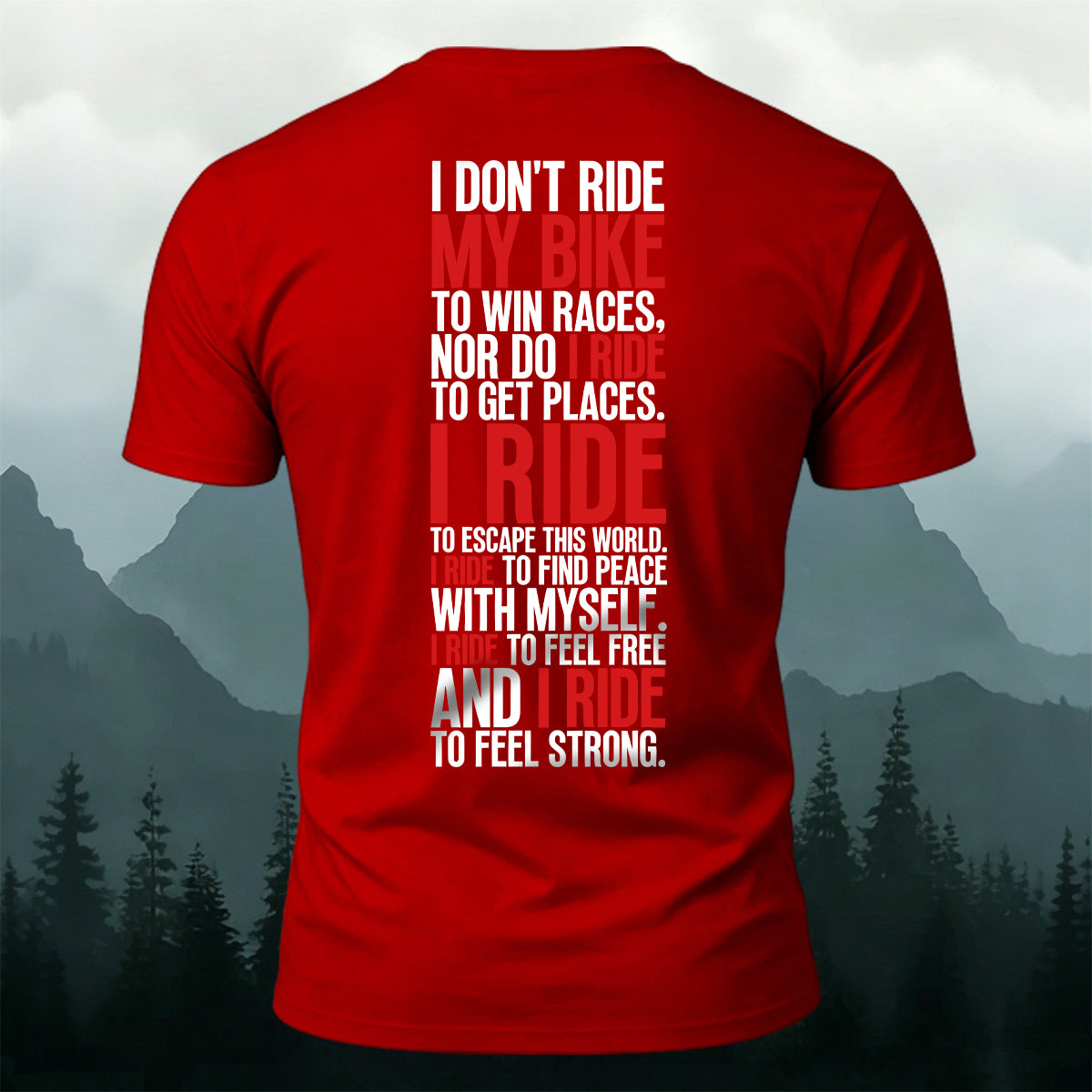 Cycling Spirit Printed Casual Cotton T-Shirt