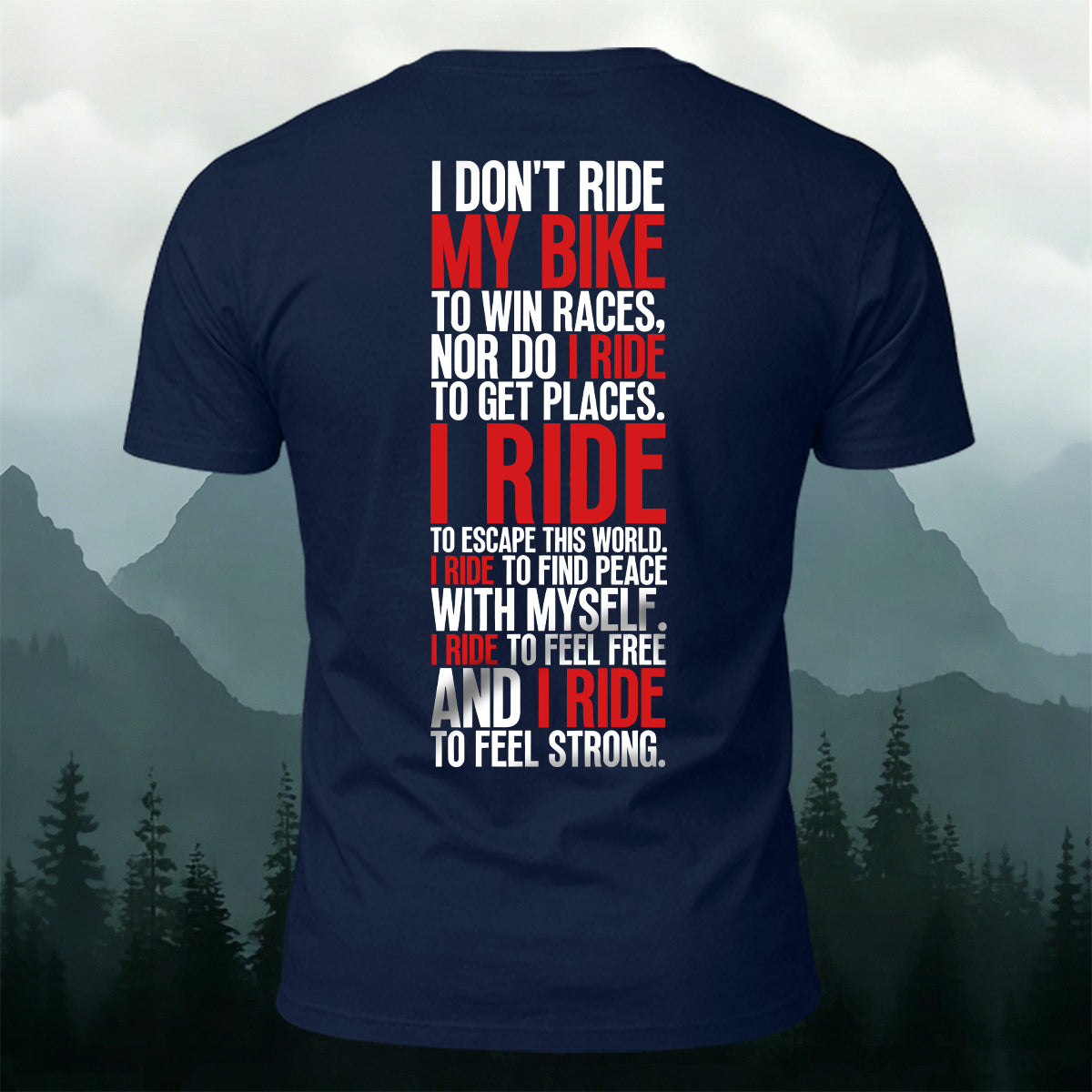 Cycling Spirit Printed Casual Cotton T-Shirt