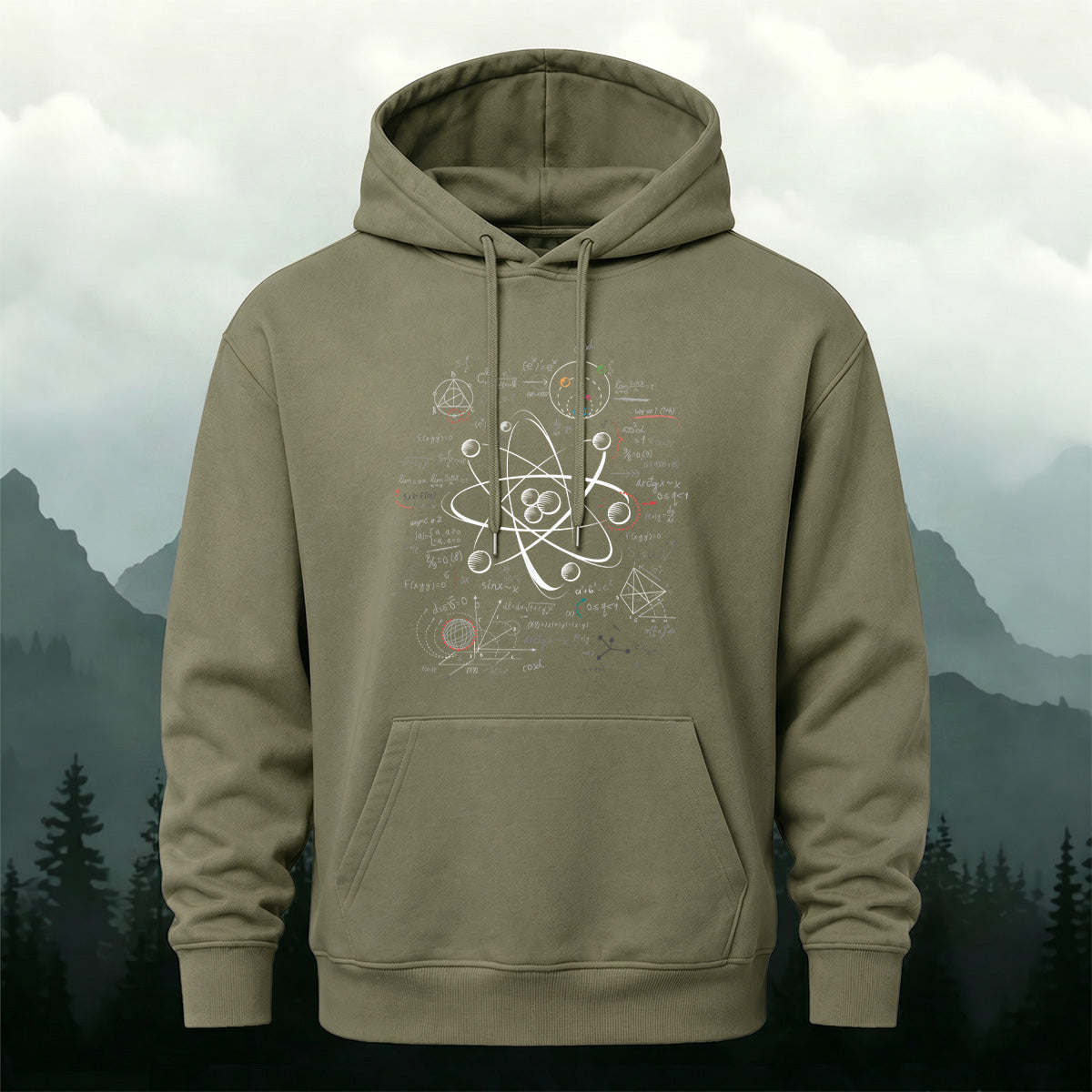 Cotton Made Physics Science Popularization Printed Hoodie