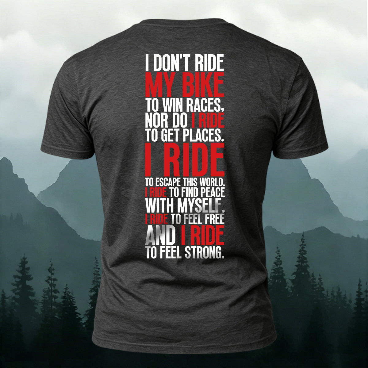 Cycling Spirit Printed Casual Cotton T-Shirt