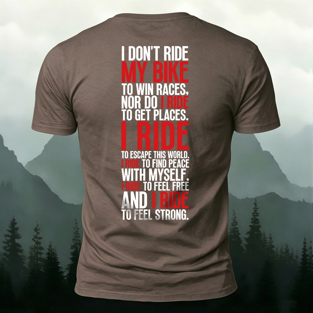 Cycling Spirit Printed Casual Cotton T-Shirt